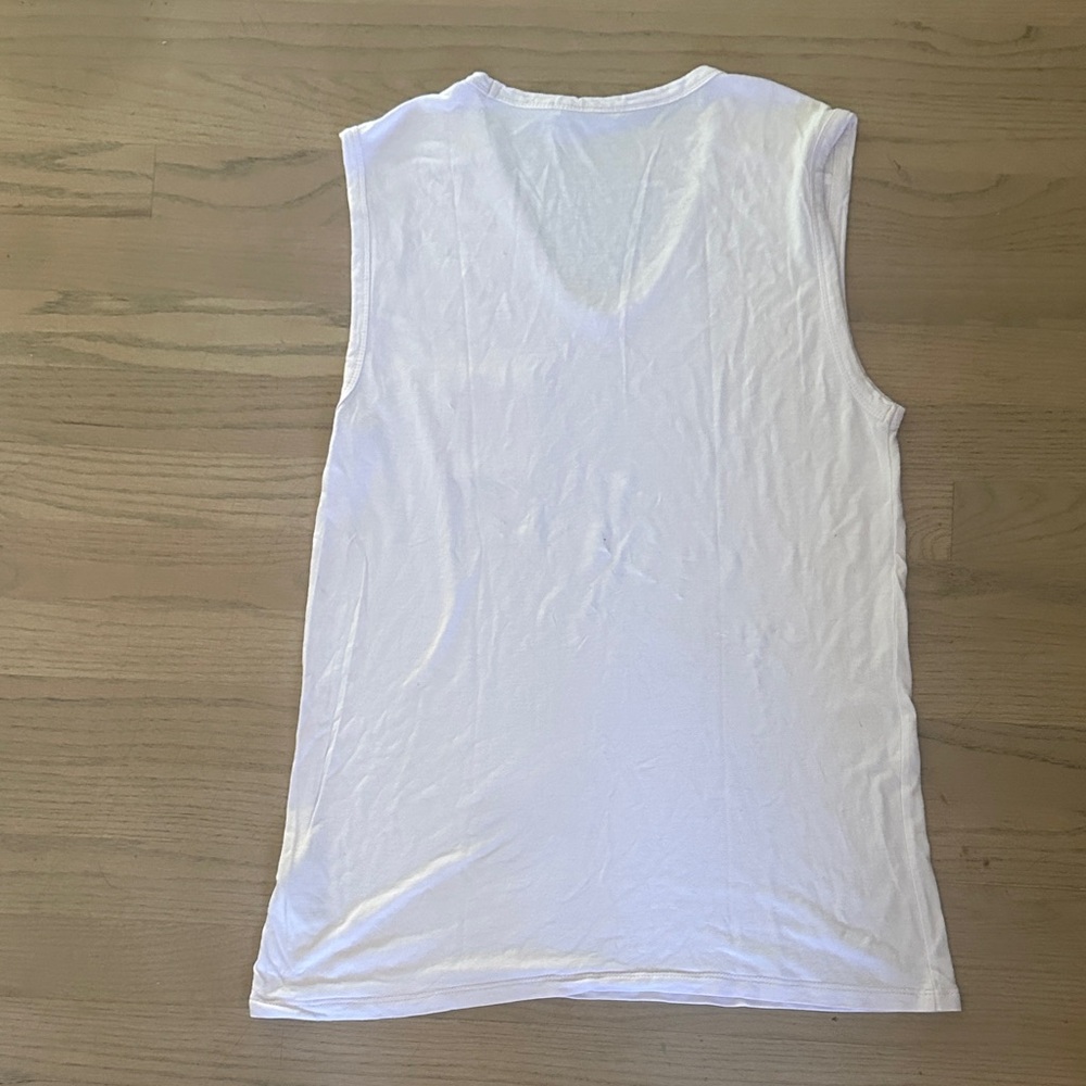 Alexander Wang Pale Pink Sleeveless Pocket Tank Top - Picture 3 of 4